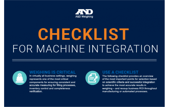Checklist for Machine Integration