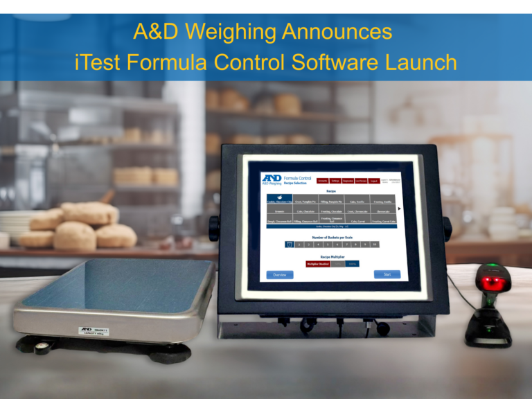 Software launch announcement with weighing equipment